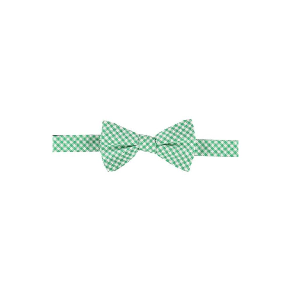TOMMY HILFIGER Mens Green Gingham Bow Tie - Picture 1 of 2